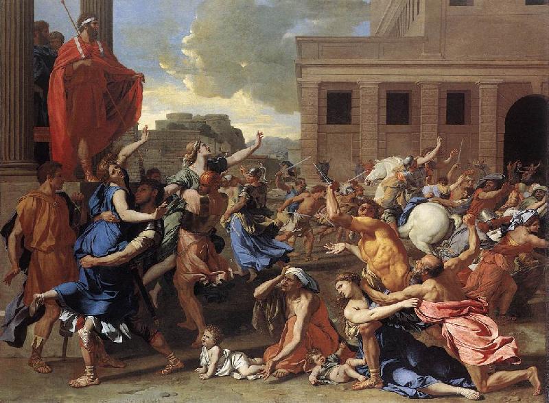POUSSIN, Nicolas The Rape of the Sabine Women sg China oil painting art